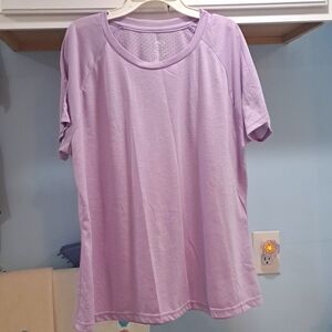 Athletic XL Short Sleeve Lilac purple Tshirt